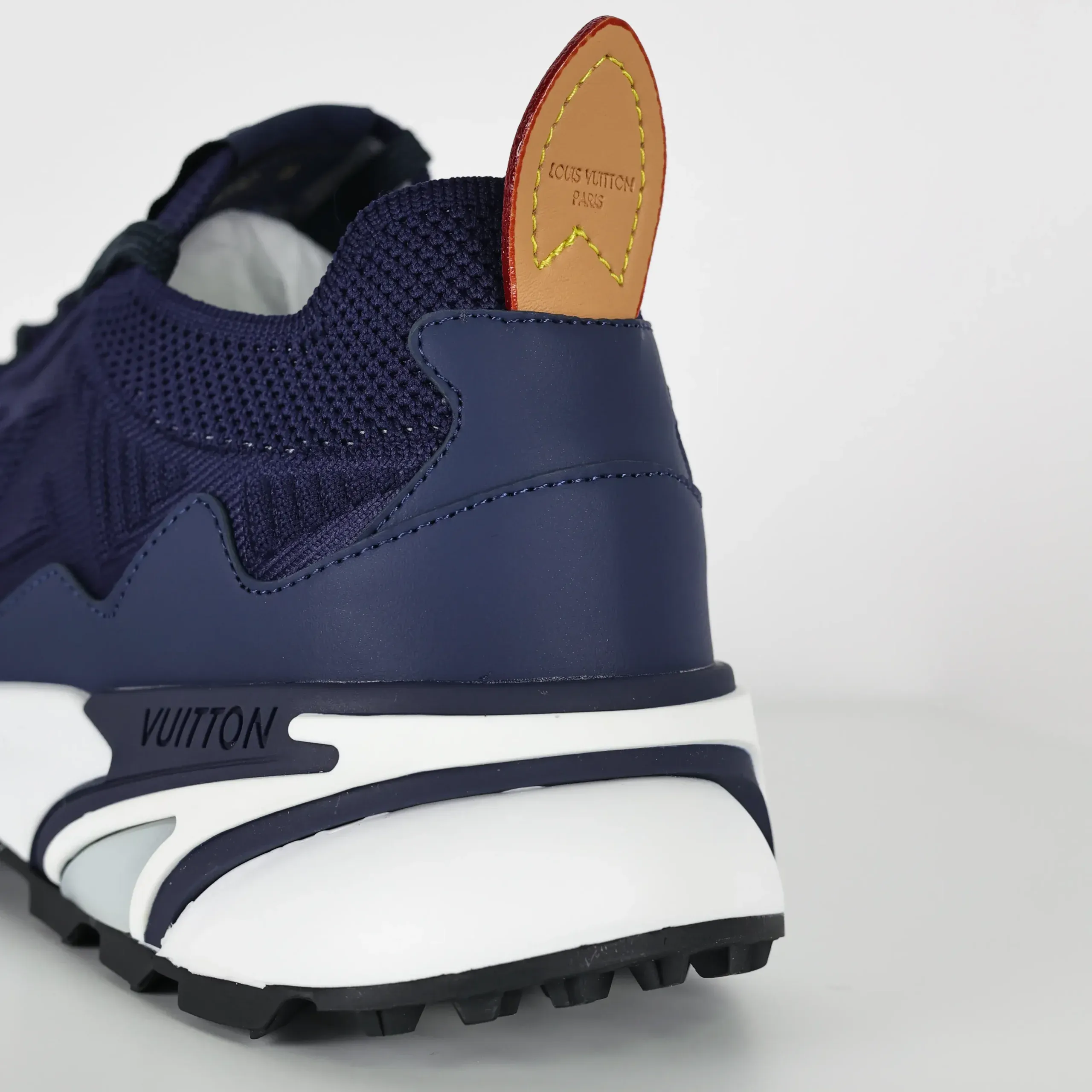 Runner Tatic Knitted Lace Up Sneakers In Blue And White - Image 9