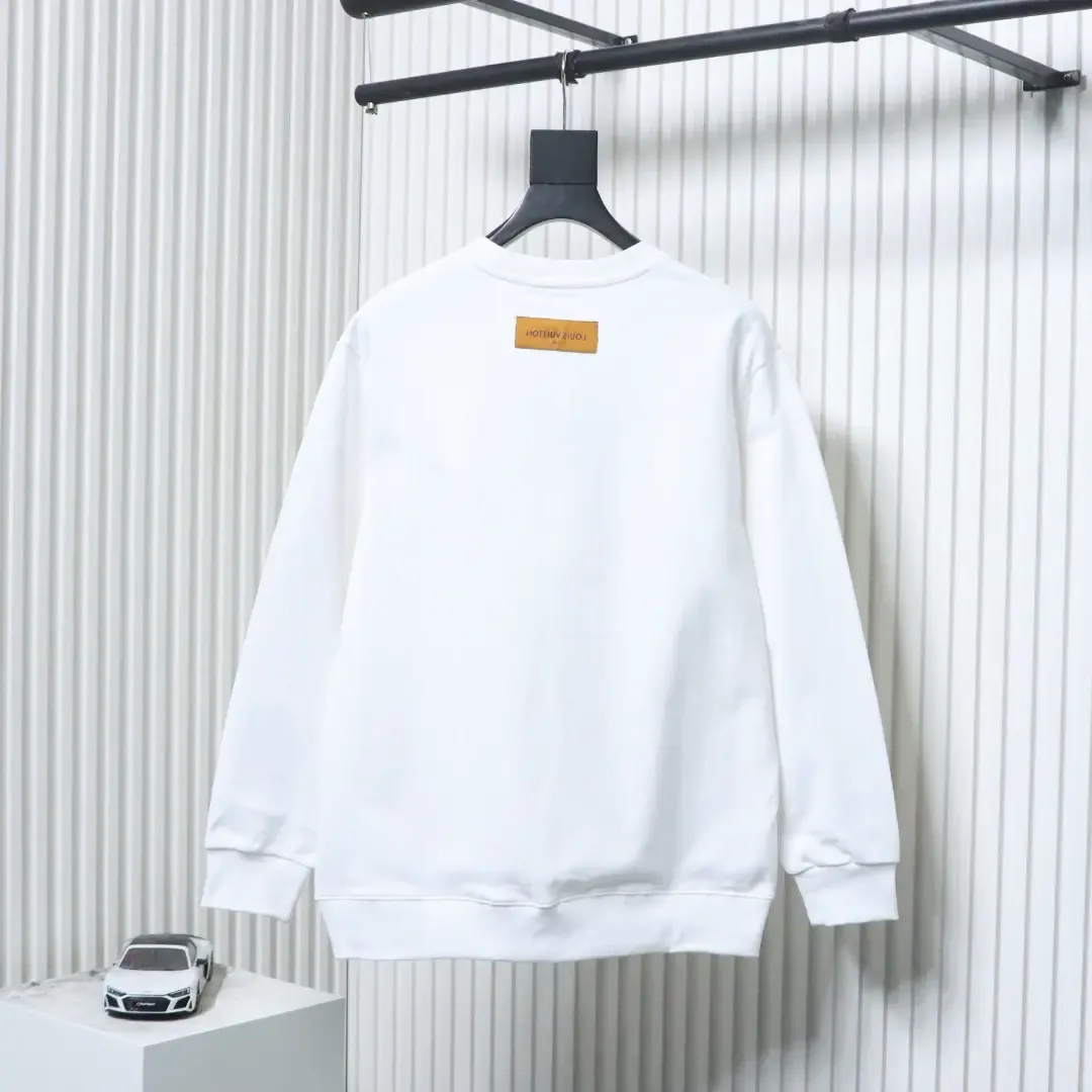 Sweatshirt With Sunflower Embroidery And Round Neck - Image 2