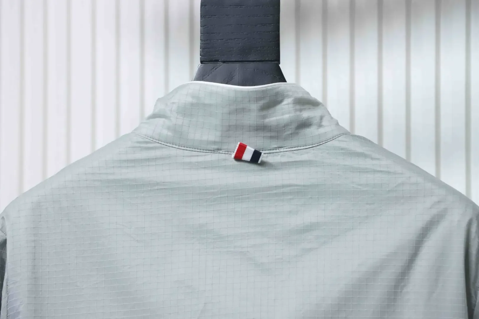 Tb Double Layered Leisure Jacket With Four-Ply Woven Stand Up Collar - Image 4