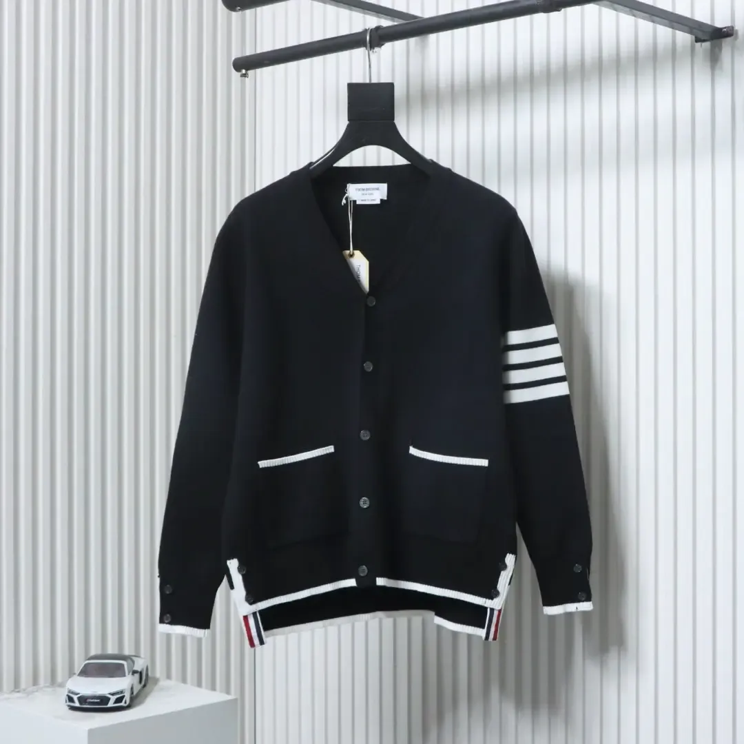 Tom Brown Wool Cardigan Shorter In The Front And Longer In The Back - Image 12