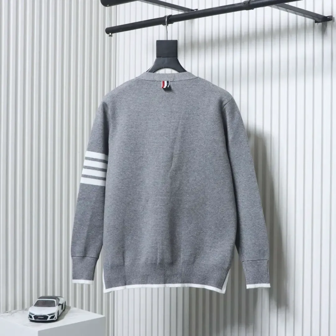 Tom Brown Wool Cardigan Shorter In The Front And Longer In The Back - Image 17