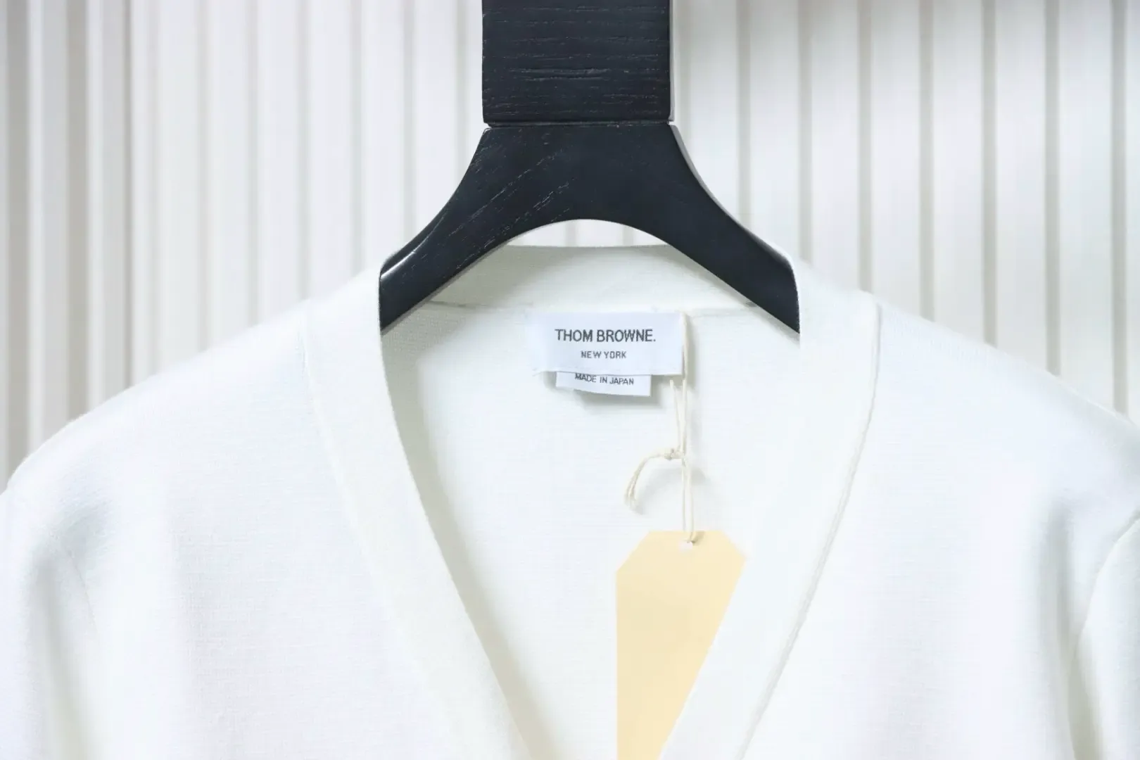 Tom Brown Wool Cardigan Shorter In The Front And Longer In The Back - Image 3