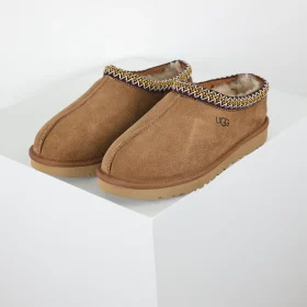 Ugg Tazz Brown Snow Boots In Ethnic Style With A Thin Sole
