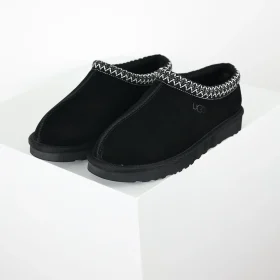 Ugg Tazz Snow Boots In Ethnic Style With Thin Sole Black
