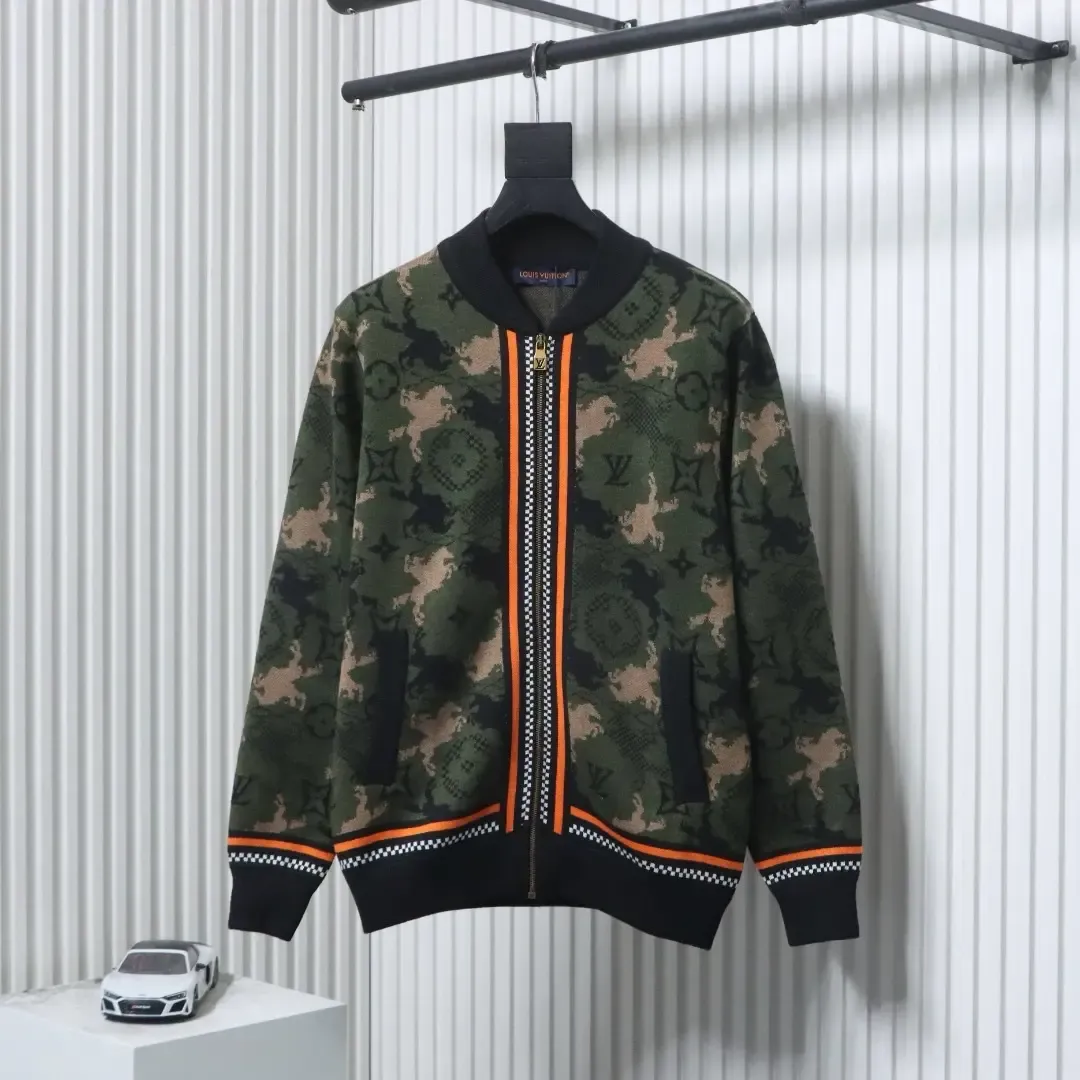 Western Cowboy Jacquard Cardigan With Camouflage Pattern