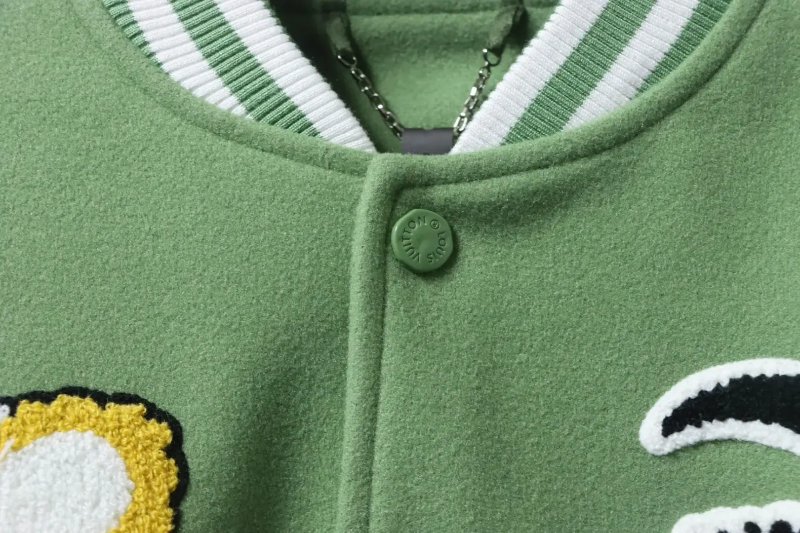 Zhang Zai Embroidered Patchwork Baseball Jacket - Image 5