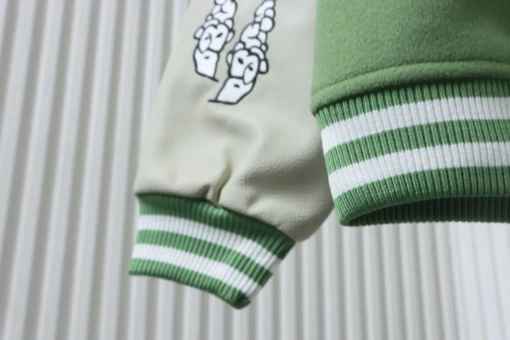 Zhang Zai Embroidered Patchwork Baseball Jacket - Image 6