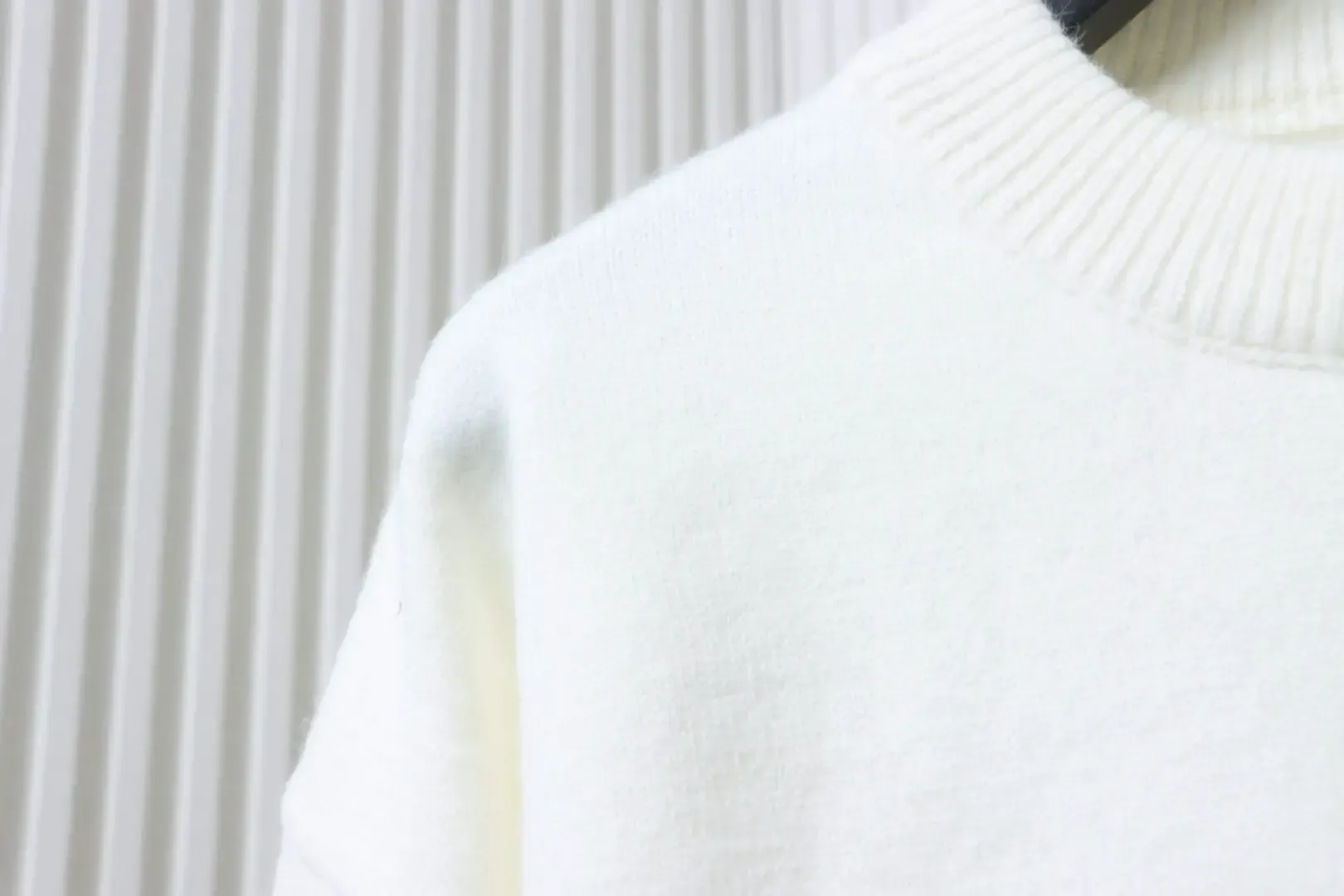 AMI Sweater In A Minimalist French Style With A Round Neckline And A Silver Heart Logo - Image 11