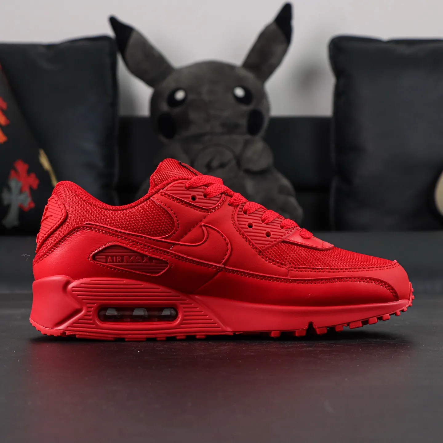Air Max 90 Triple Red Mens Shoes - etkick reps