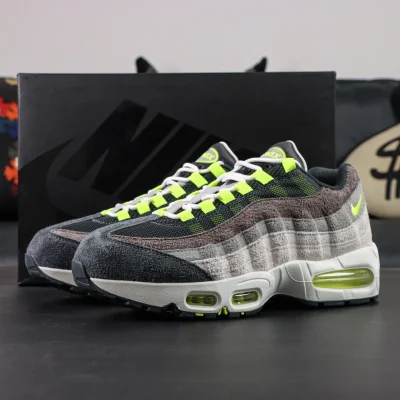 Air Max 95 Big Bubble OG Reverse Neon in Black and Grey - etkick reps