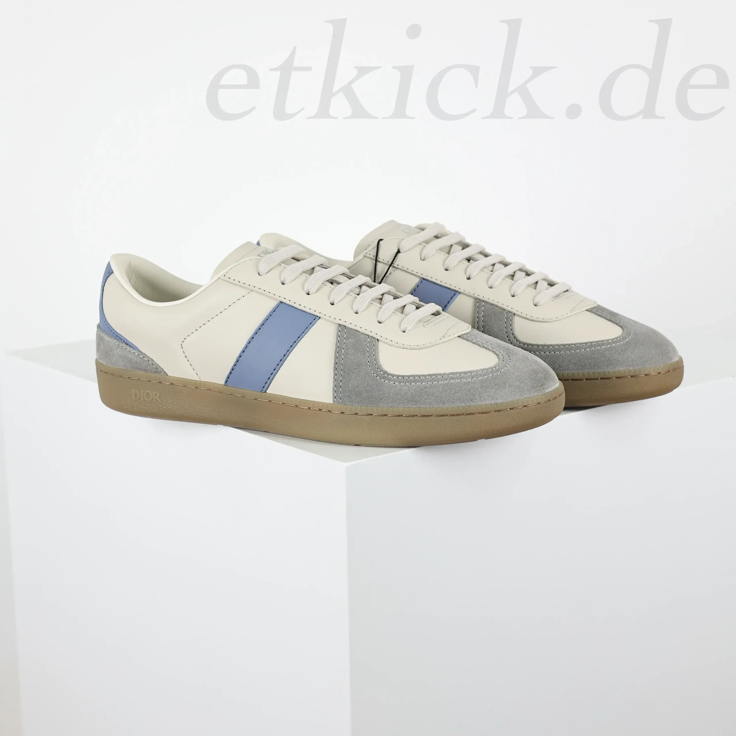 B01 Matchpoint Sneakers Gray And White Smooth Calfskin - Image 2