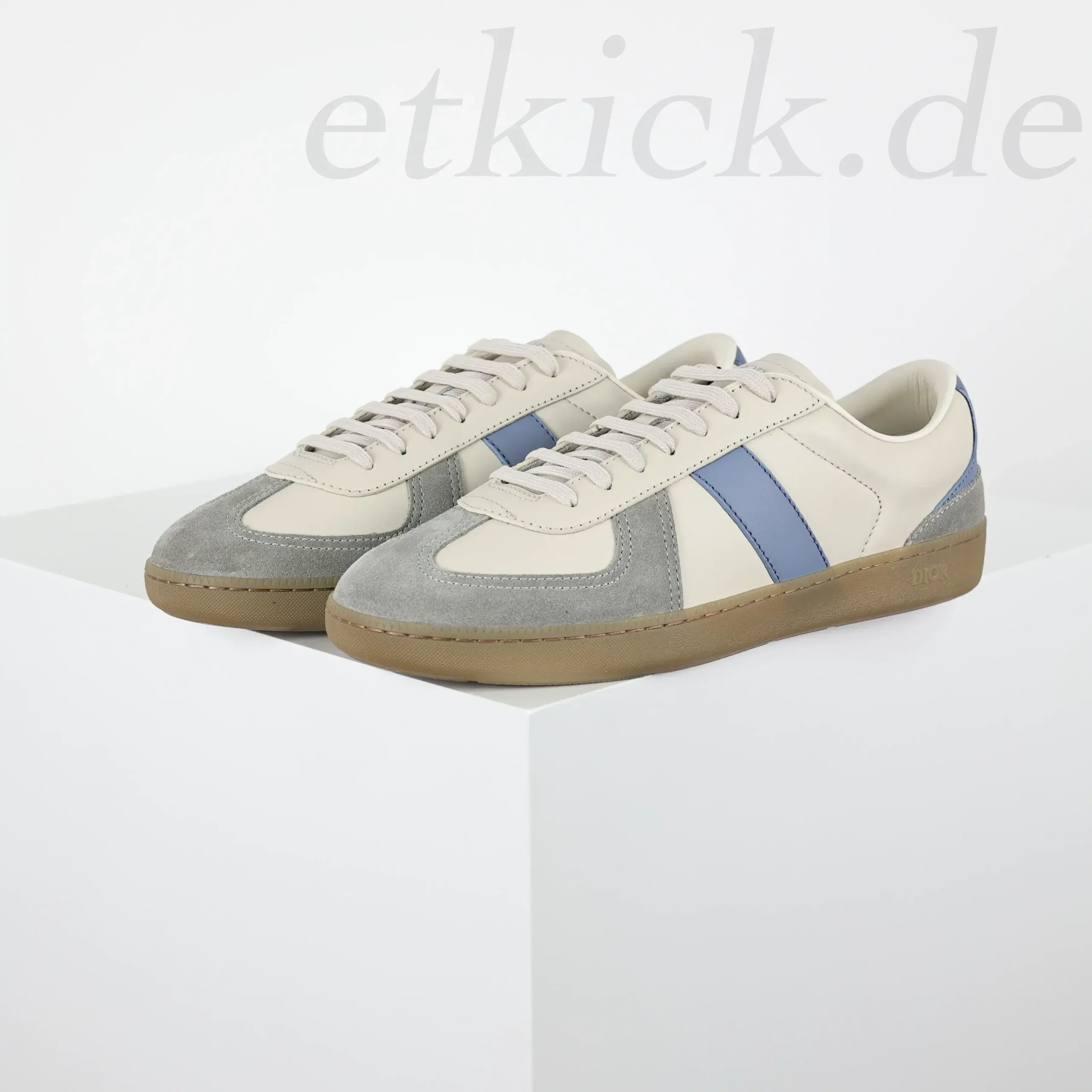 B01 Matchpoint Sneakers Gray And White Smooth Calfskin - Image 3