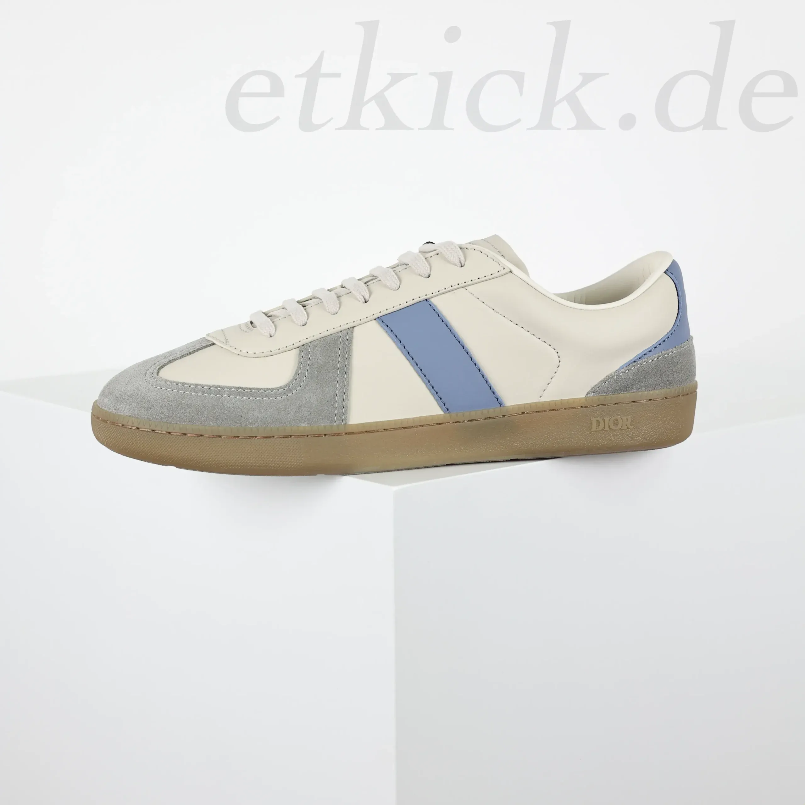 B01 Matchpoint Sneakers Gray And White Smooth Calfskin - Image 4