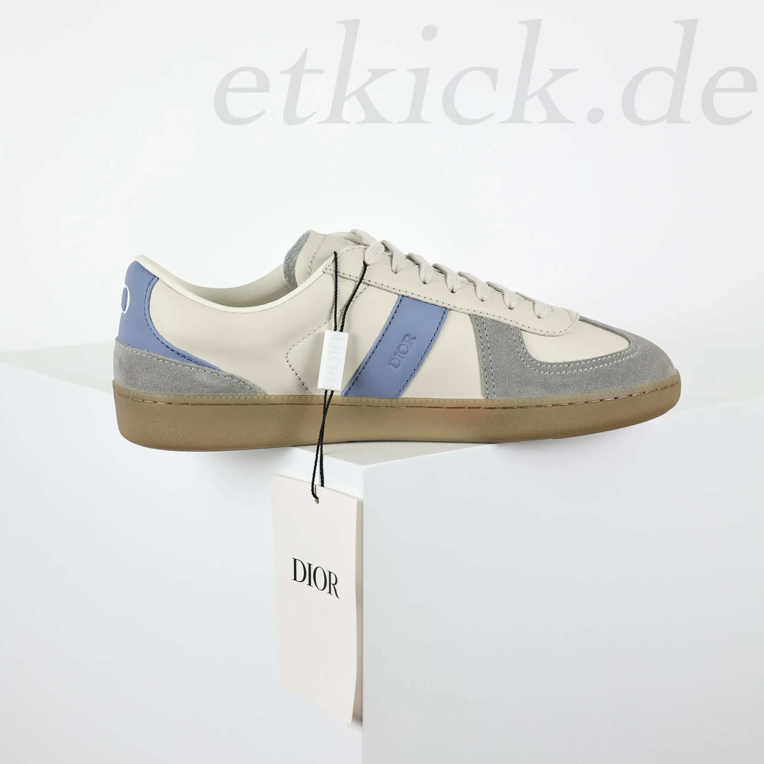 B01 Matchpoint Sneakers Gray And White Smooth Calfskin - Image 5