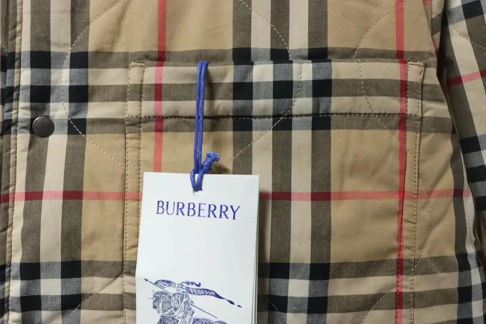 B0rb1erry Checked Reversible Cotton Coat - Image 10