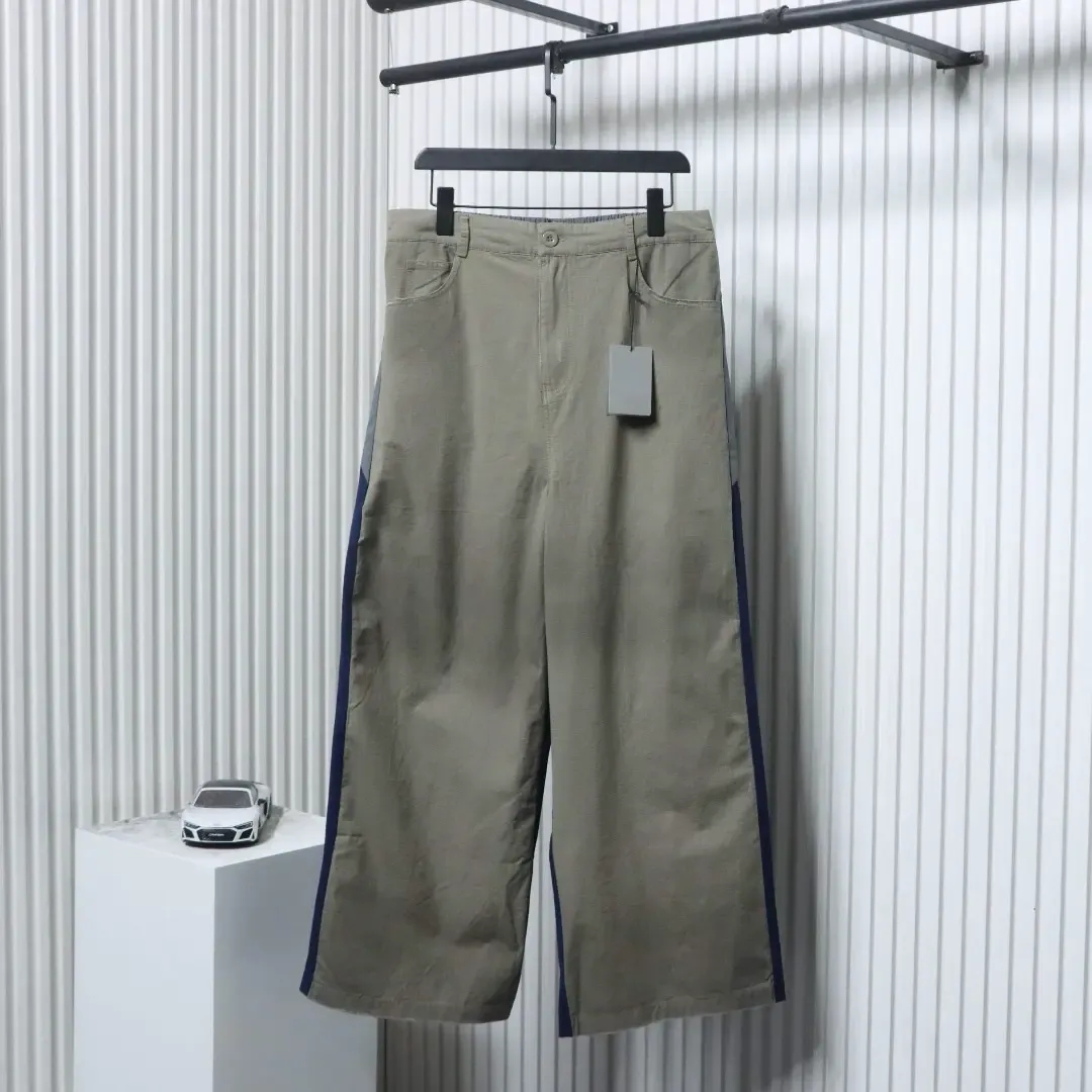Balenciaga 25Fw Distressed Patchwork Trousers - Image 2