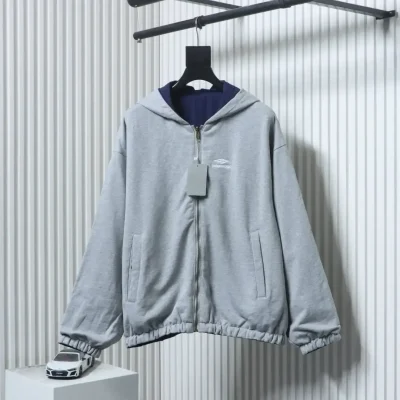 Balenciaga 25Fw Reversible Patchwork Windbreaker - etkick reps