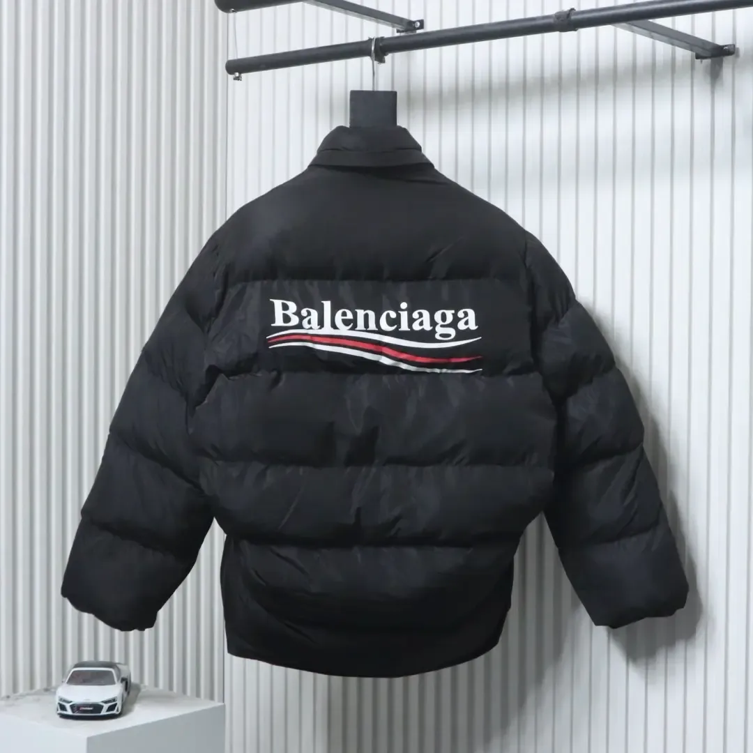 Balenciaga Blcg Classic Cotton Jacket With Coca Cola Wave Print In A Cocoon Shape. - Image 2