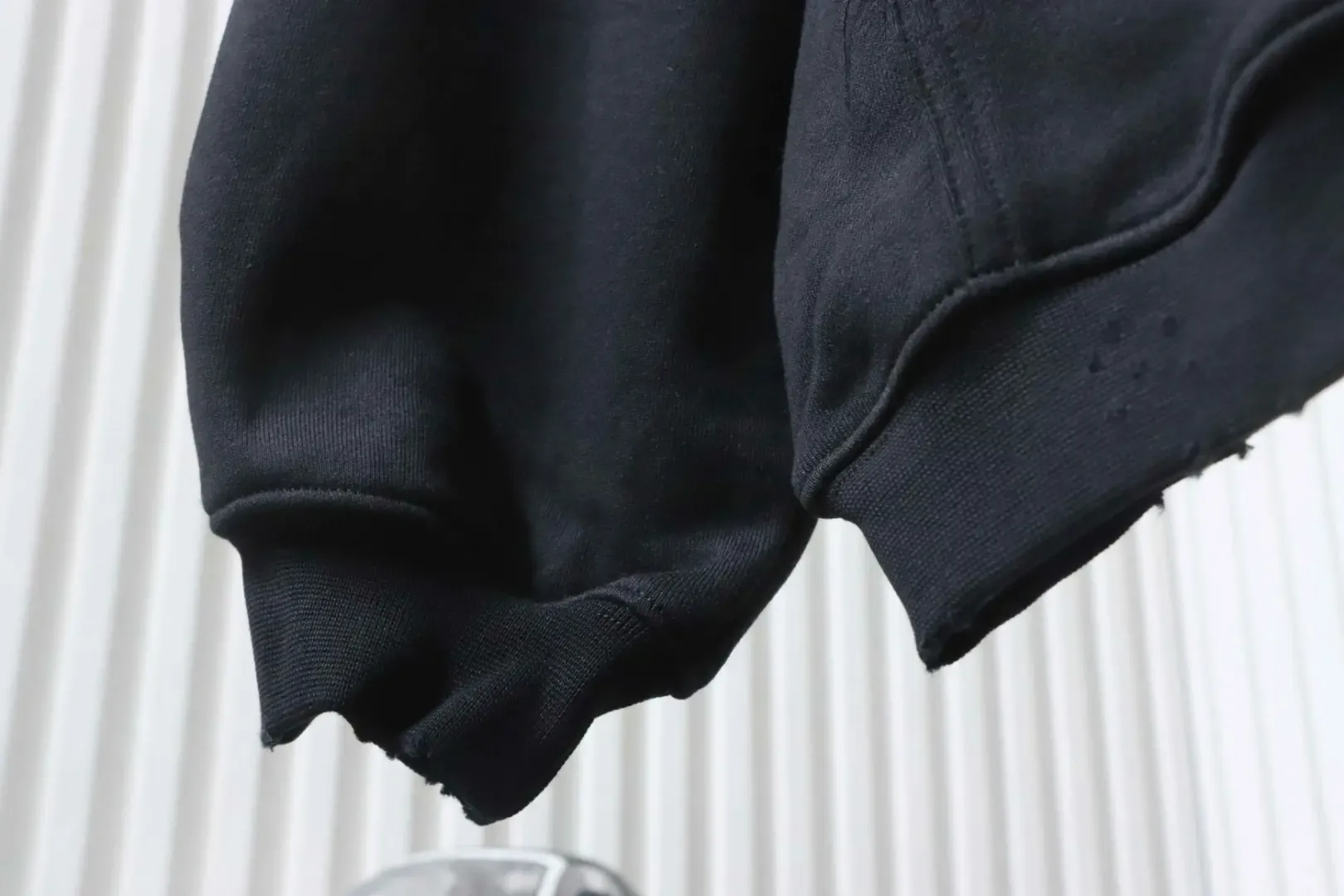 Balenciaga Hoodie With Rhinestone Embroidery - Image 7