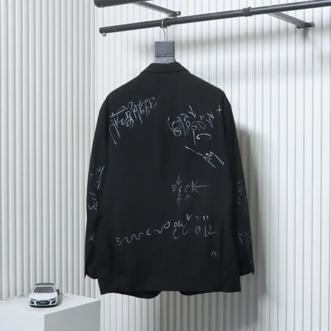 Balenciaga New Graffiti Jacket Suit - Image 2