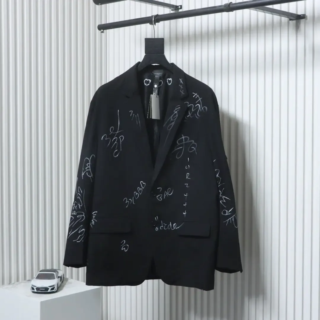 Balenciaga New Graffiti Jacket Suit
