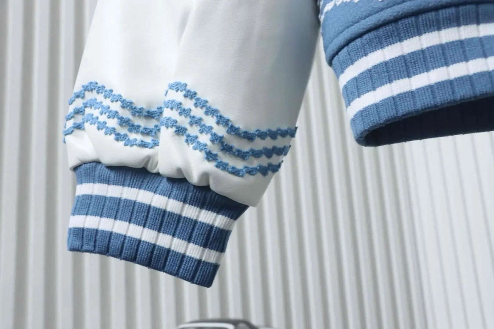 Baseball Uniform Consisting Of A Leather Patchwork Jacket With Embroidered Logo - Image 7