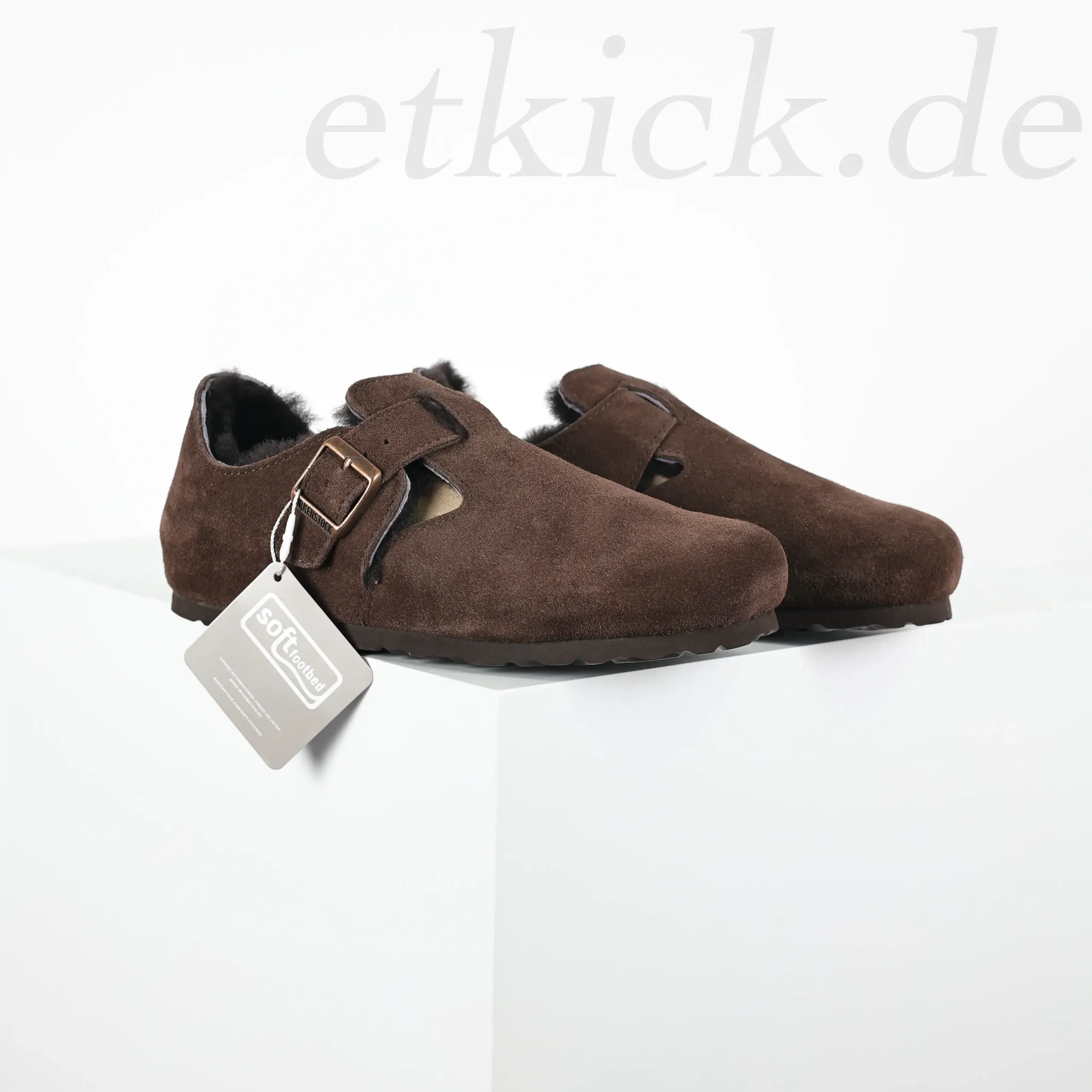 Birkenstock Unisex Shoes Made From London Wool Suede Leather Available In Various Colors - Image 14