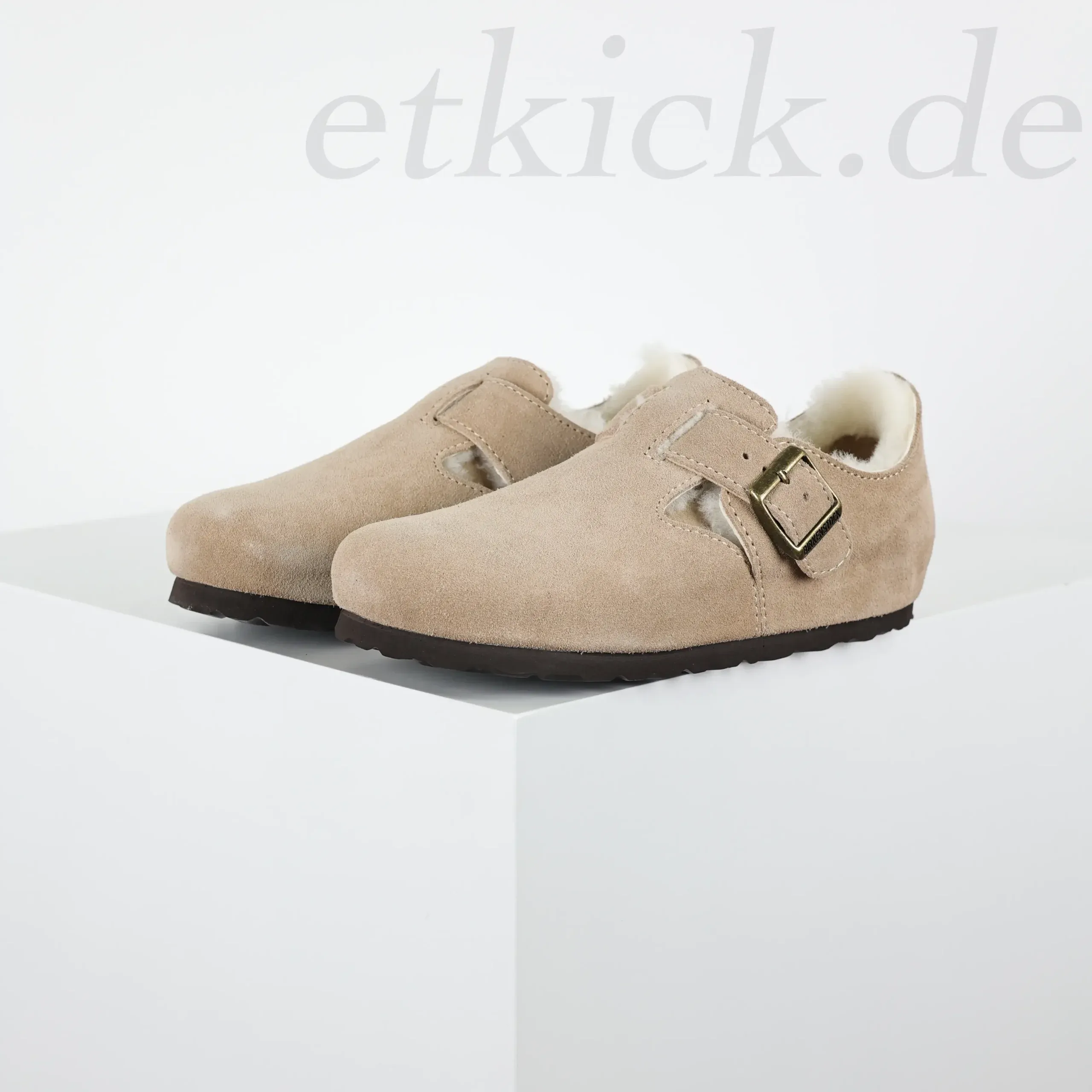 Birkenstock Unisex Shoes Made From London Wool Suede Leather Available In Various Colors - Image 16
