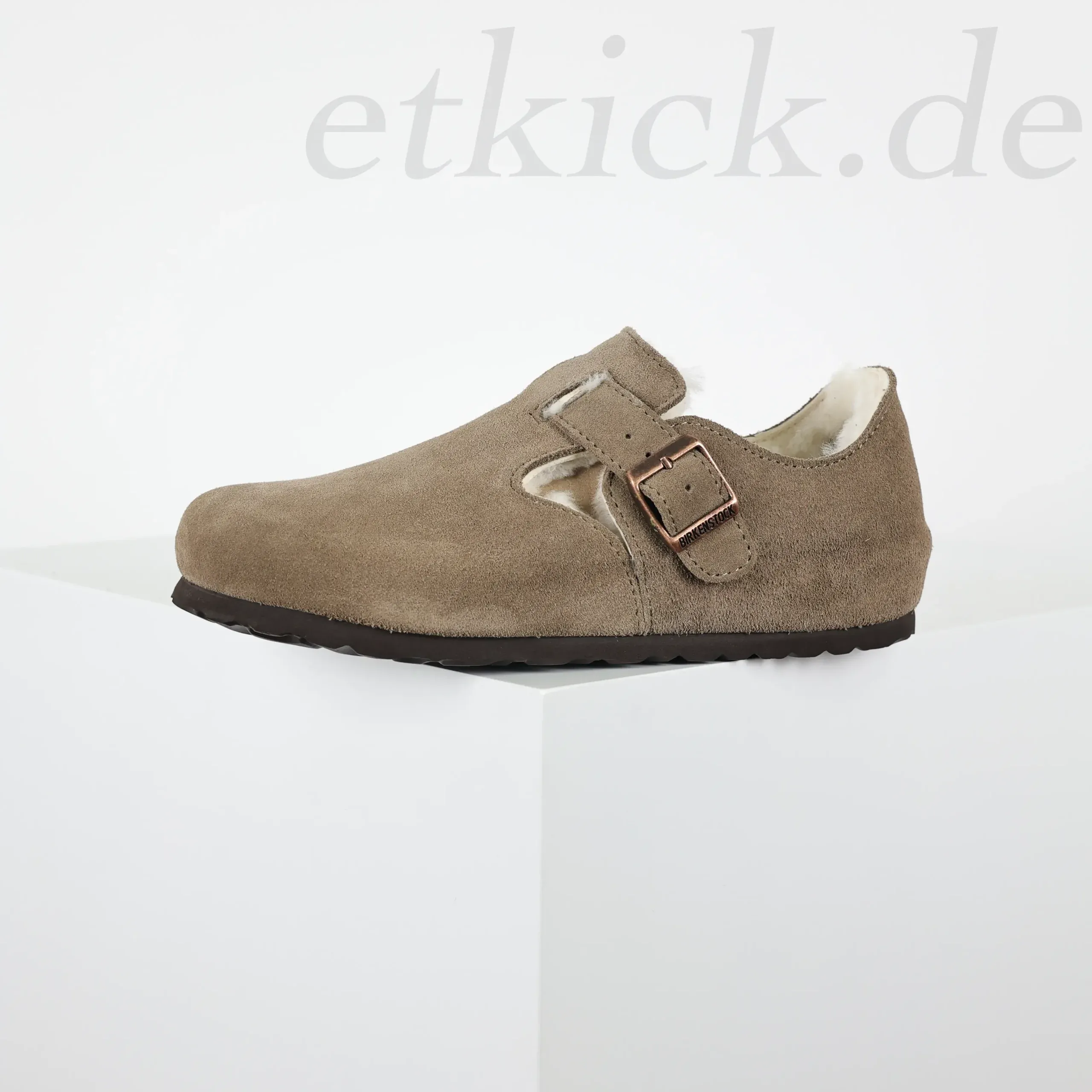 Birkenstock Unisex Shoes Made From London Wool Suede Leather Available In Various Colors - Image 4