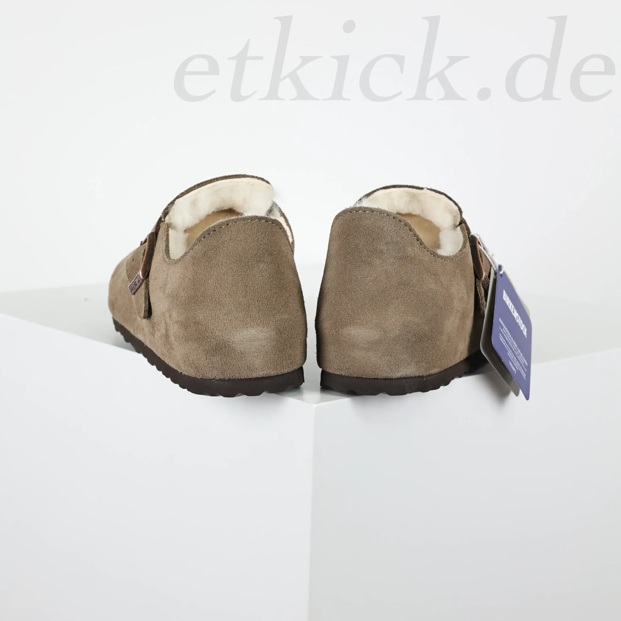 Birkenstock Unisex Shoes Made From London Wool Suede Leather Available In Various Colors - Image 5