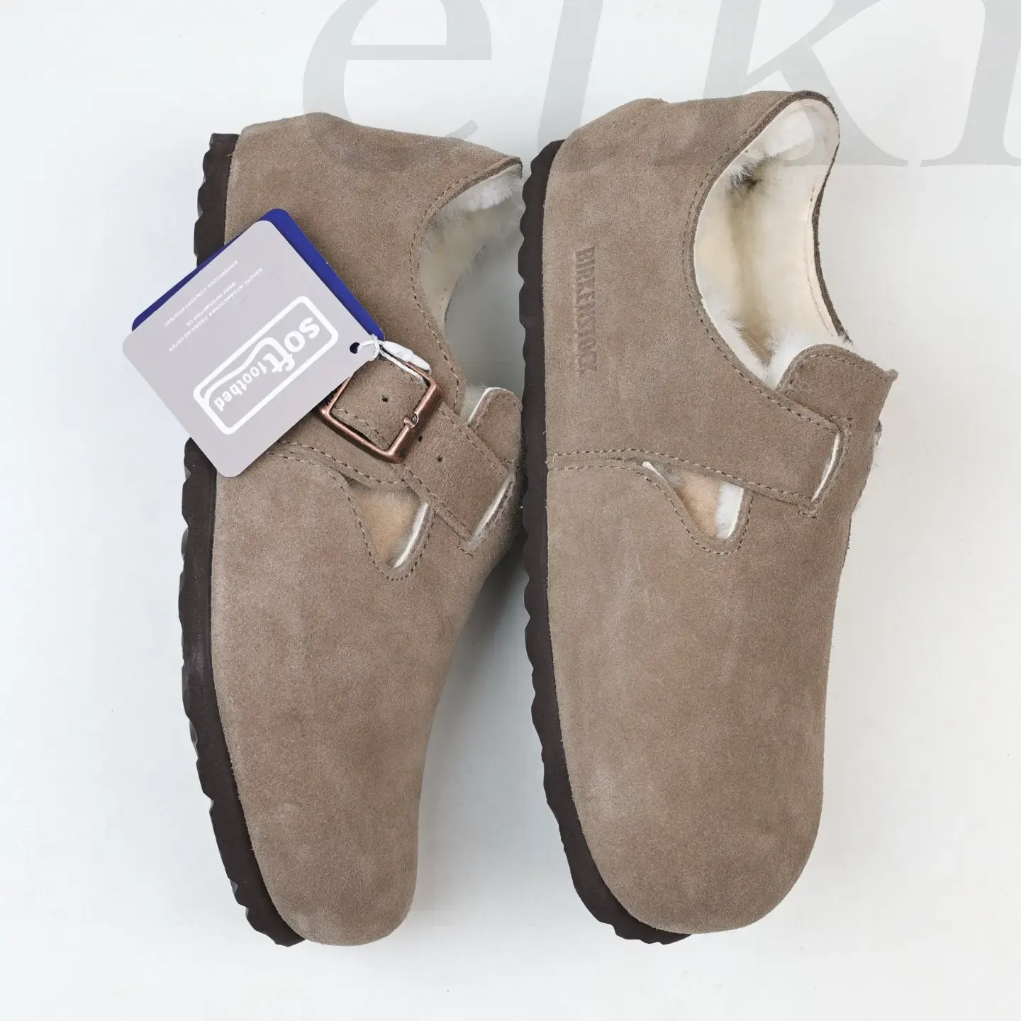 Birkenstock Unisex Shoes Made From London Wool Suede Leather Available In Various Colors - Image 9