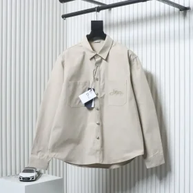 Canvas Shirt Jacket With Embroidered Logo Created In Collaboration