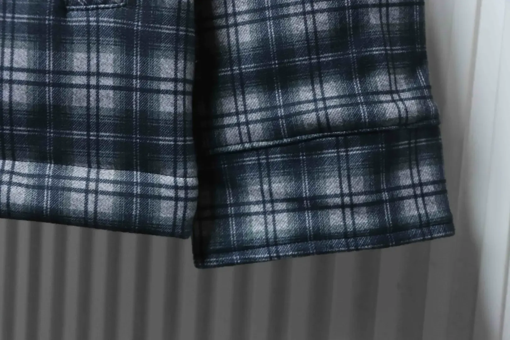 Celine Checked Cashmere And Cotton Coat With Hood - Image 9