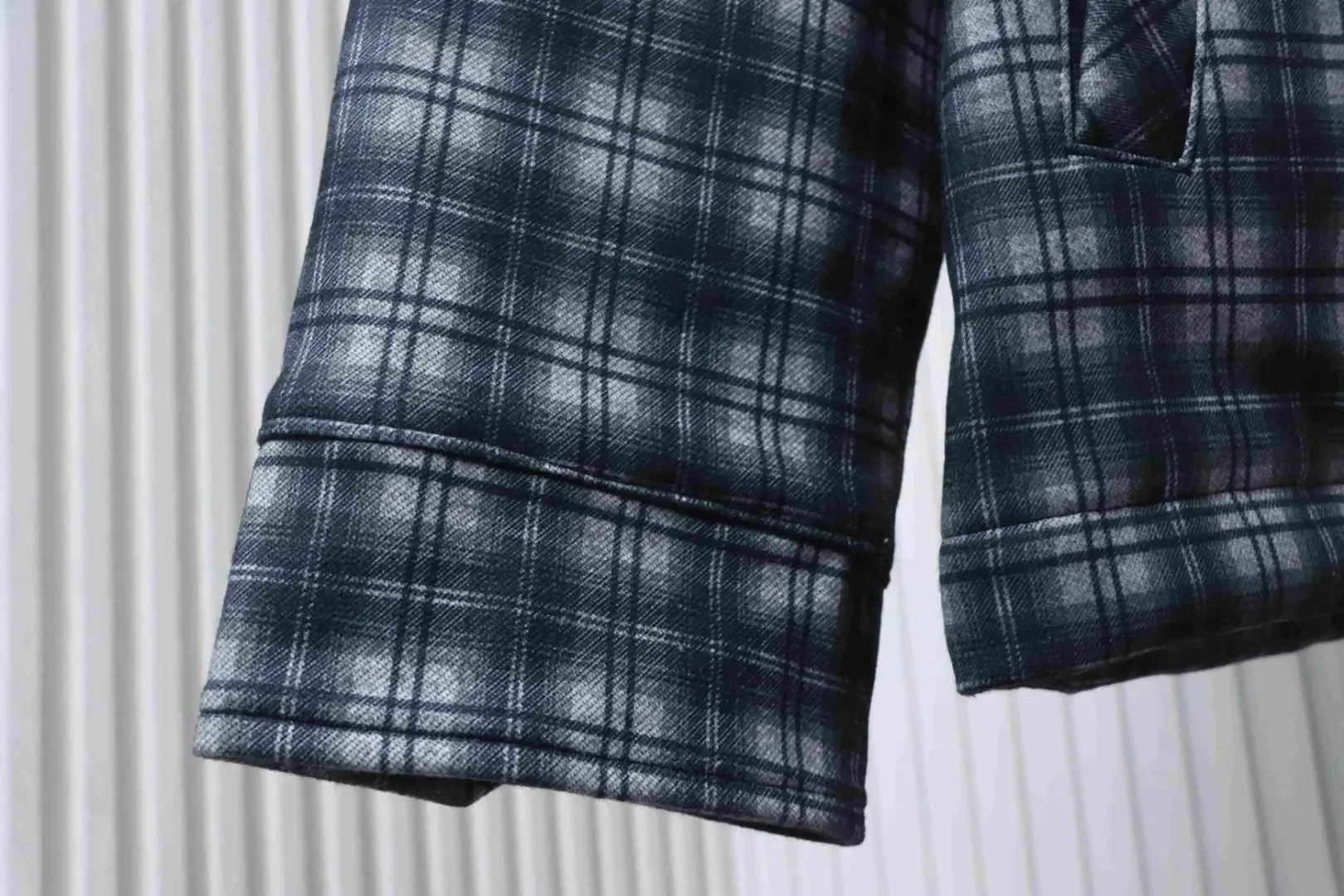 Celine Checked Cashmere And Cotton Coat With Hood - Image 10