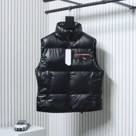 Classic Red Down Vest With Silicone Trim Sizes S–XXL