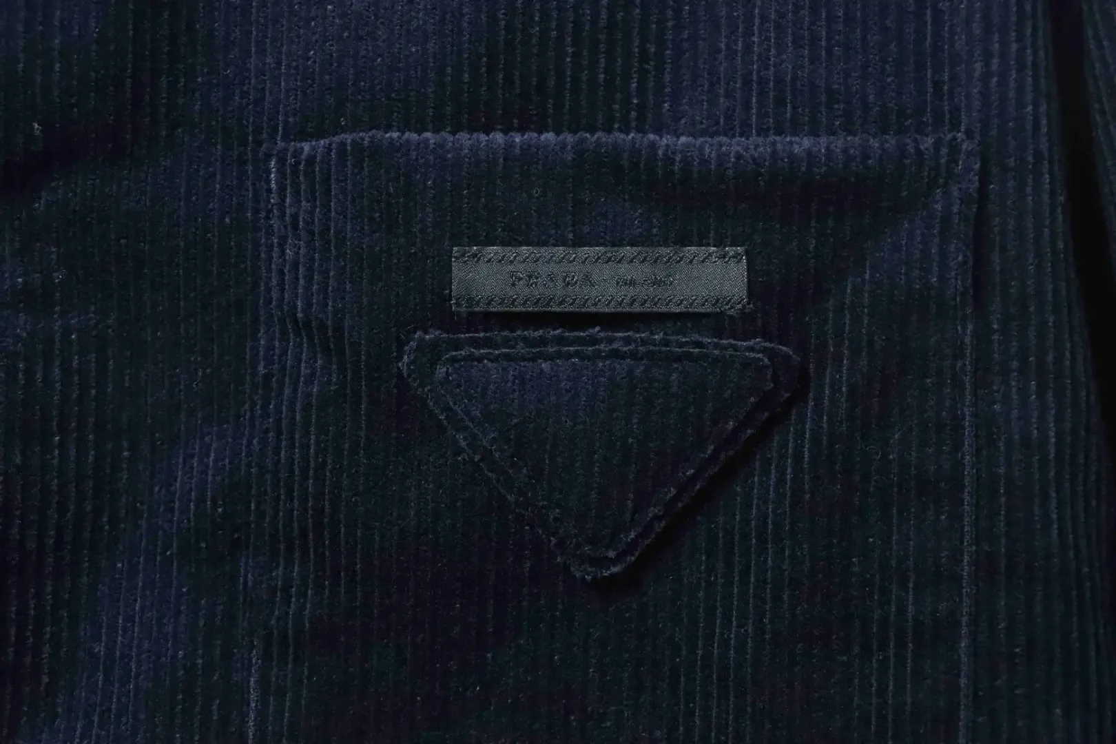 Corduroy Jacket With A Triangular Pocket Label - Image 10