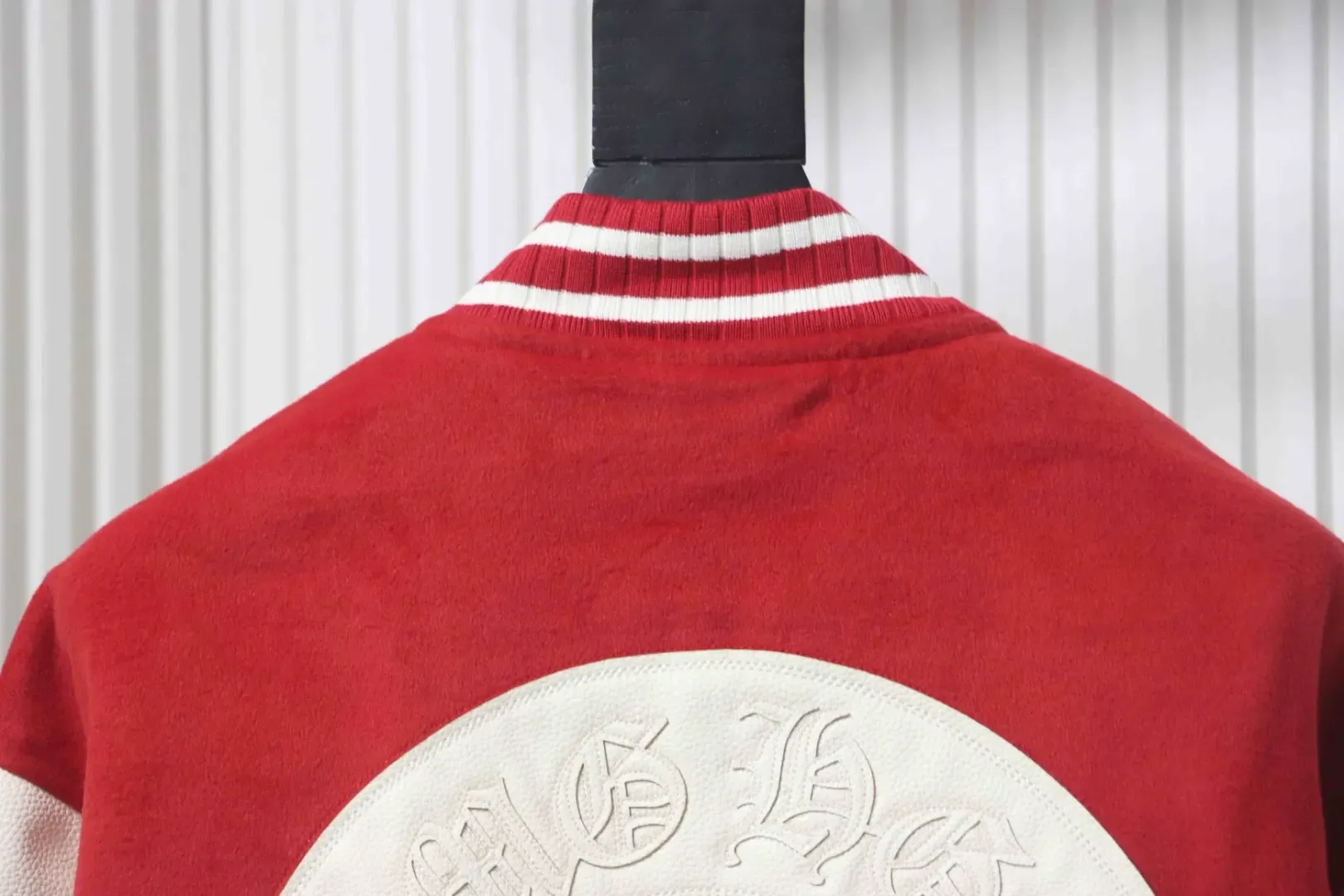 Cross Patchwork Baseball Jacket - Image 4