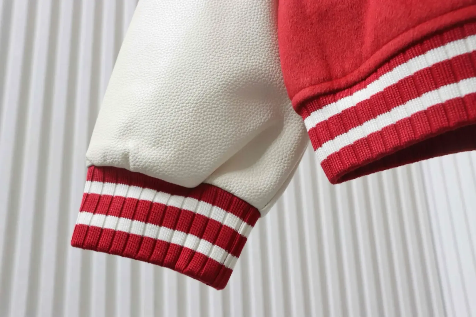 Cross Patchwork Baseball Jacket - Image 10