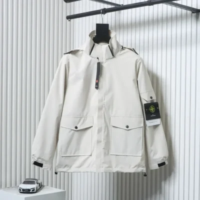David Light TC Stand-Collar Jacket With Zipper And Monochrome Logo L-4XL - etkick reps