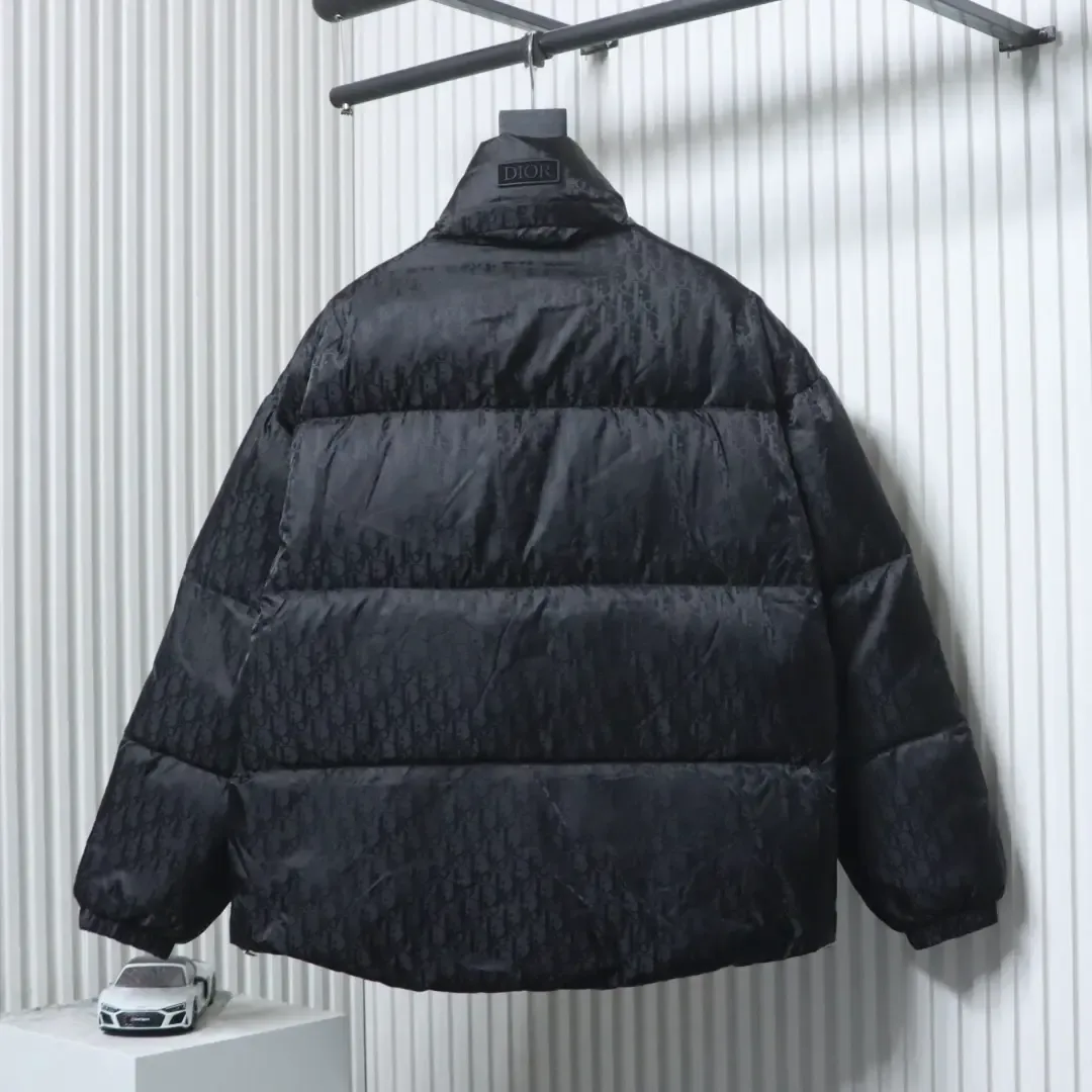 Down Jacket With Monogram Buttons And Zipper - Image 2