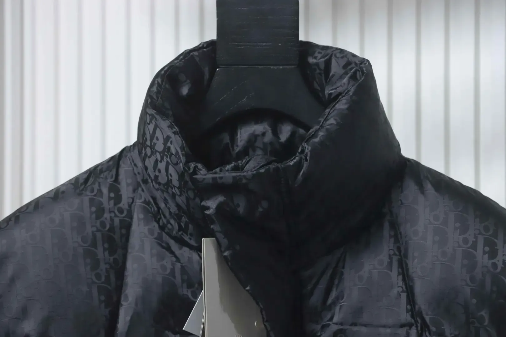 Down Jacket With Monogram Buttons And Zipper - Image 3