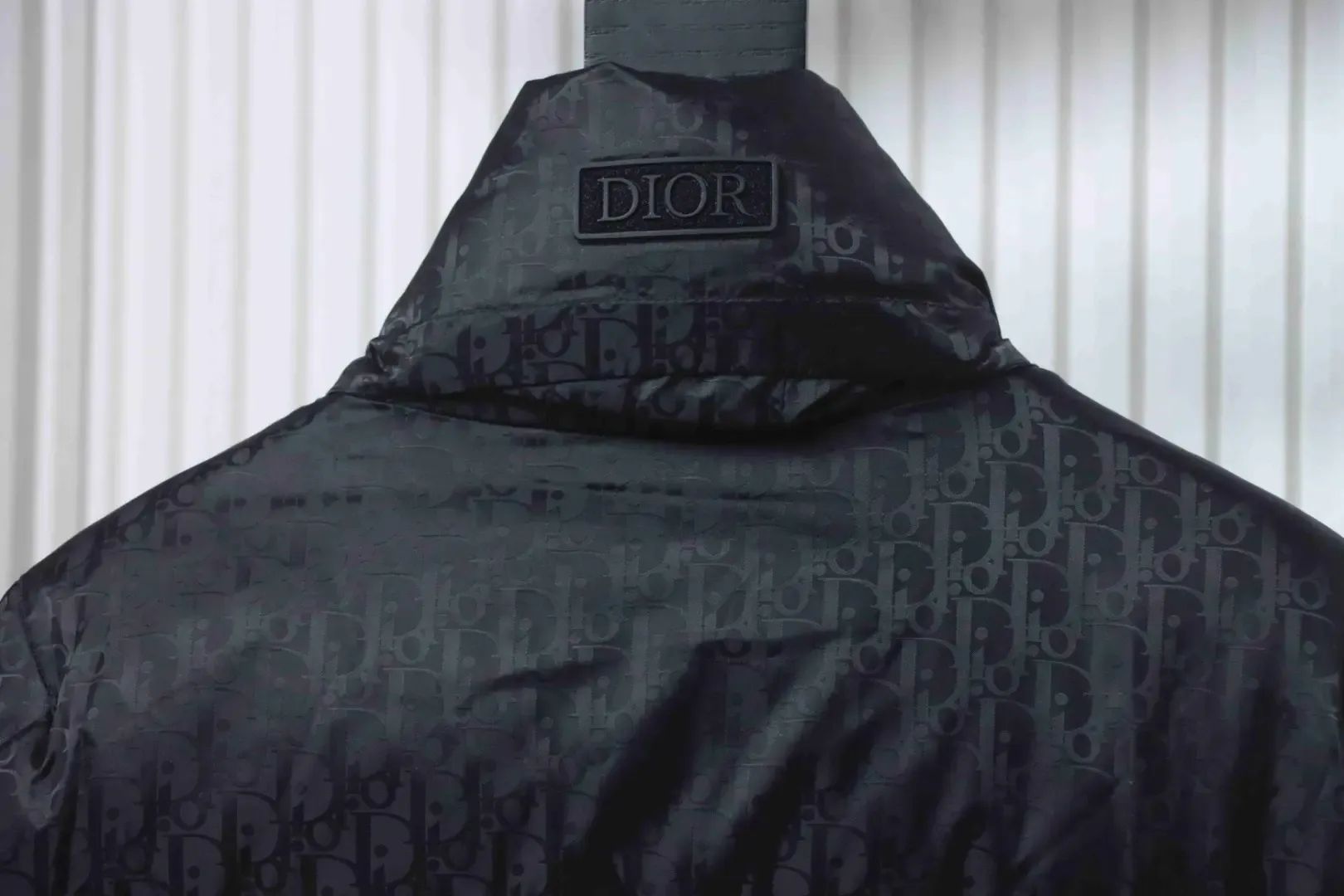 Down Jacket With Monogram Buttons And Zipper - Image 4