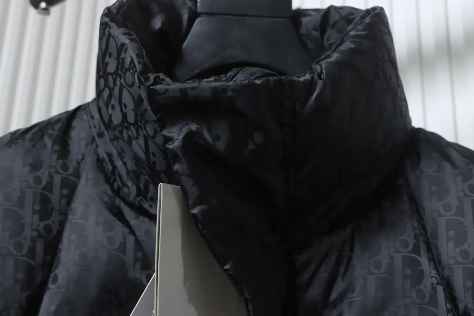 Down Jacket With Monogram Buttons And Zipper - Image 7