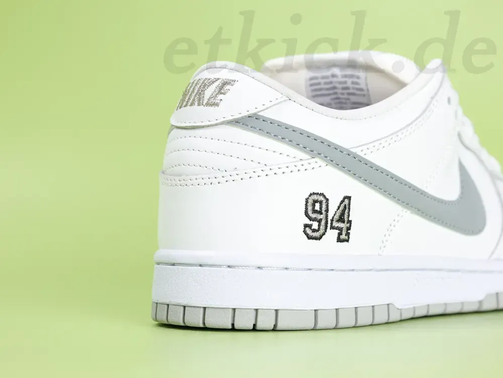 Dunk Low Supreme White Sneakers - Image 7