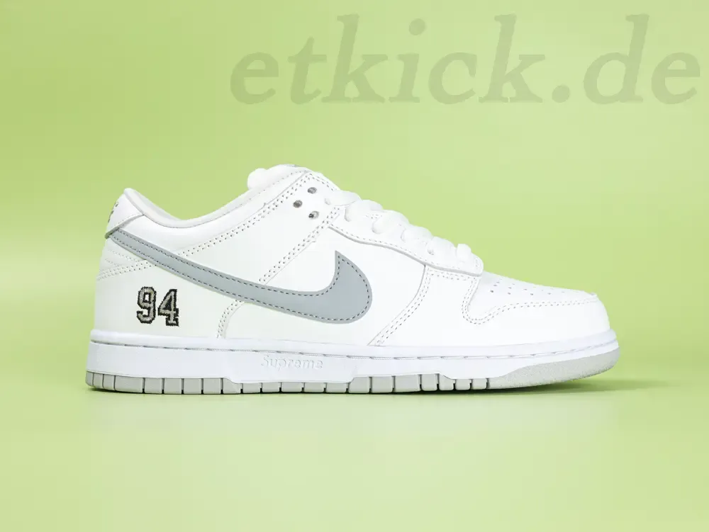 Dunk Low Supreme White Sneakers
