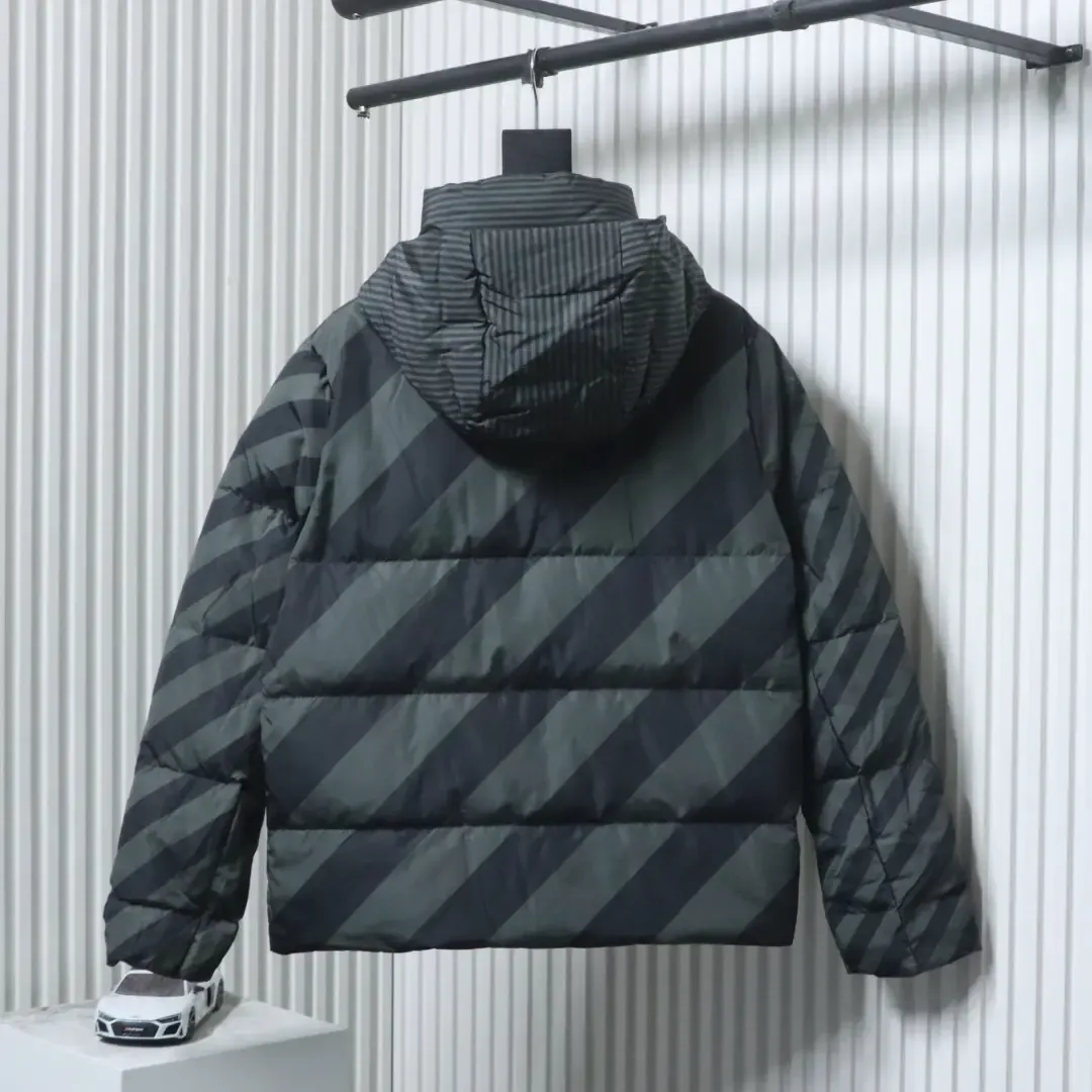 FD Reversible Down Jacket With Hood And FF Monogram - Image 14