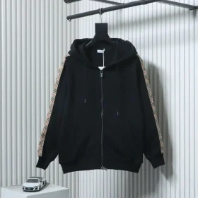 Hooded Jacket With Embroidered Warhorse Logo Zipper And Webbing