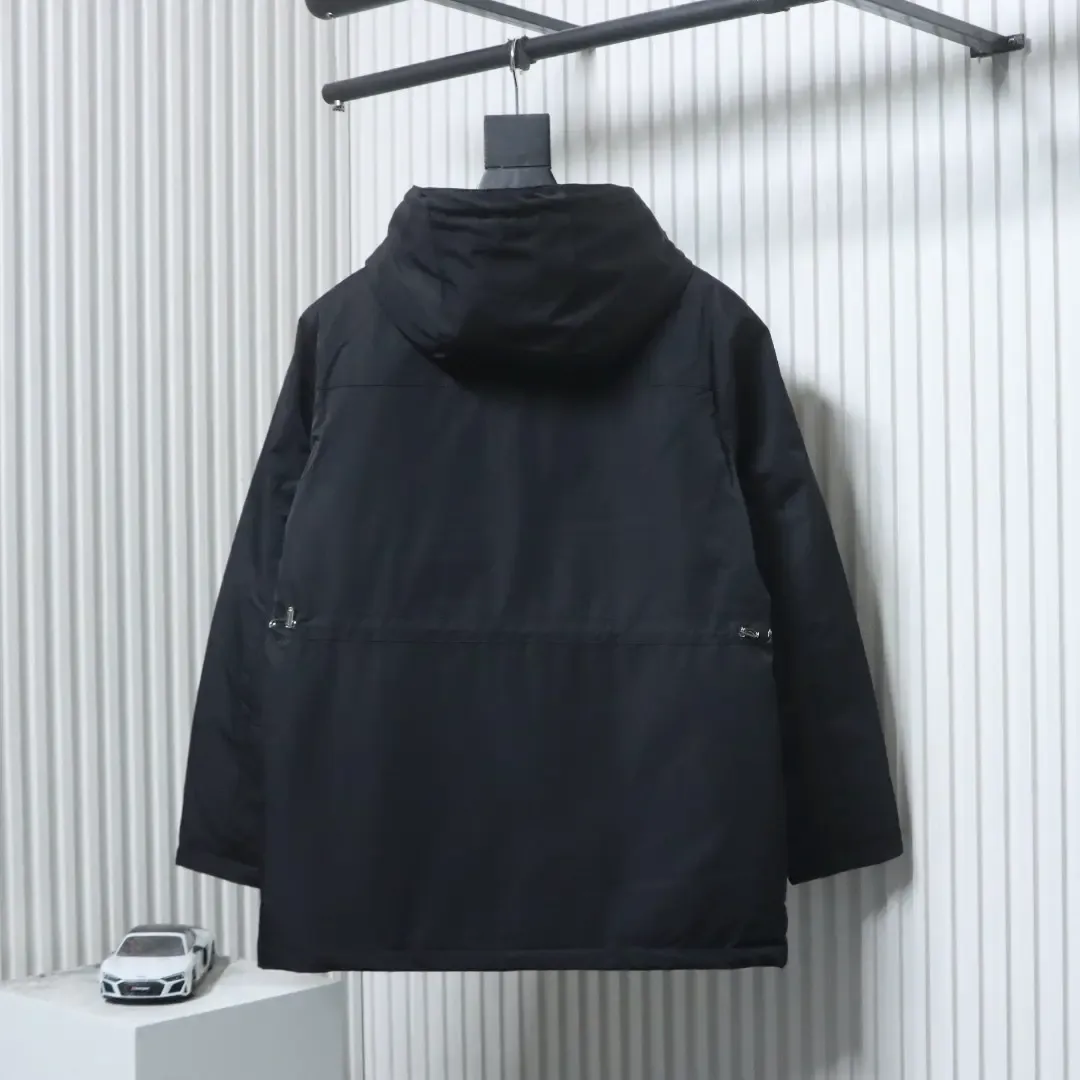 Midi Length Down Jacket With Hood And Leather Label M-XXXL - Image 14