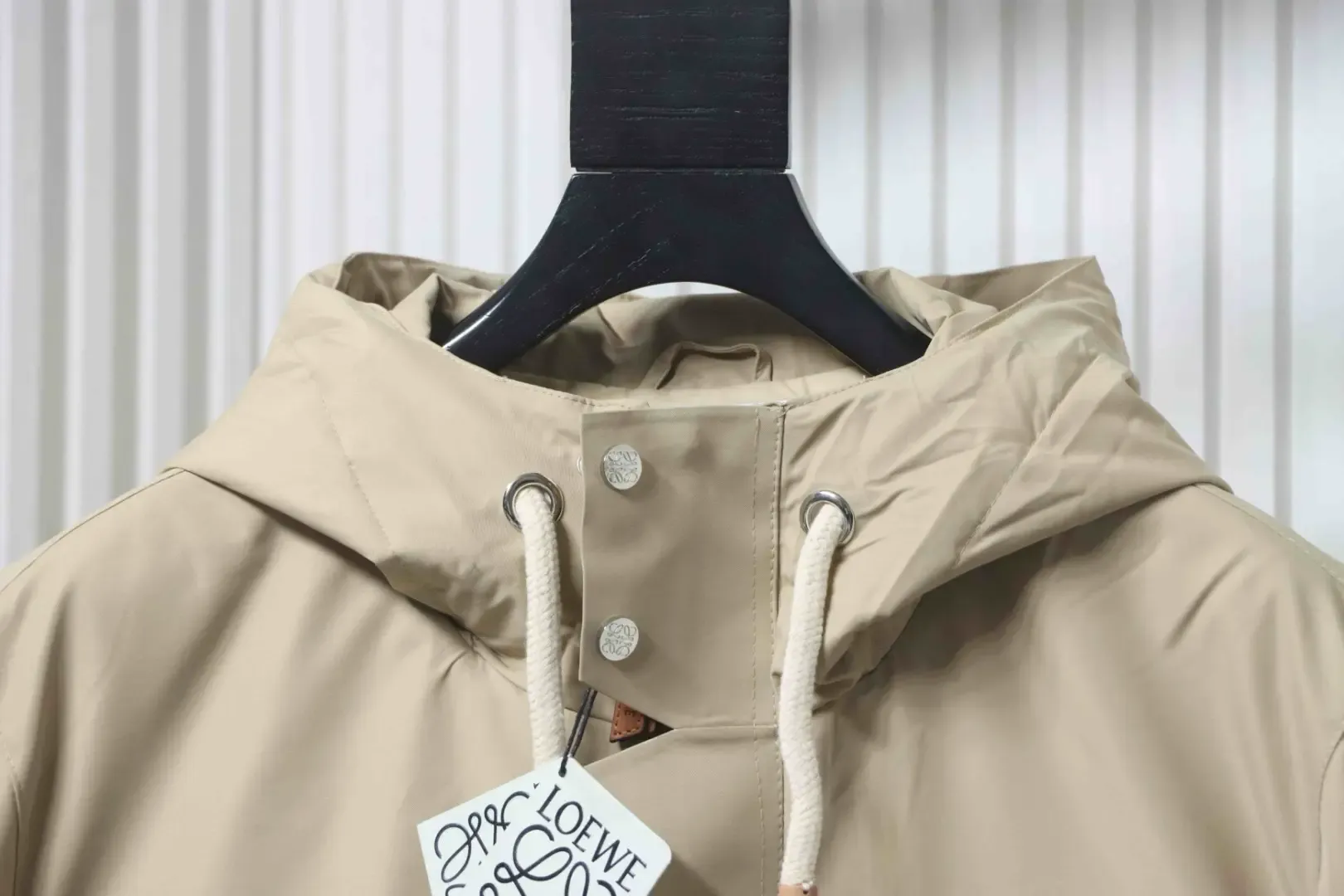 Midi Length Down Jacket With Hood And Leather Label M-XXXL - Image 3