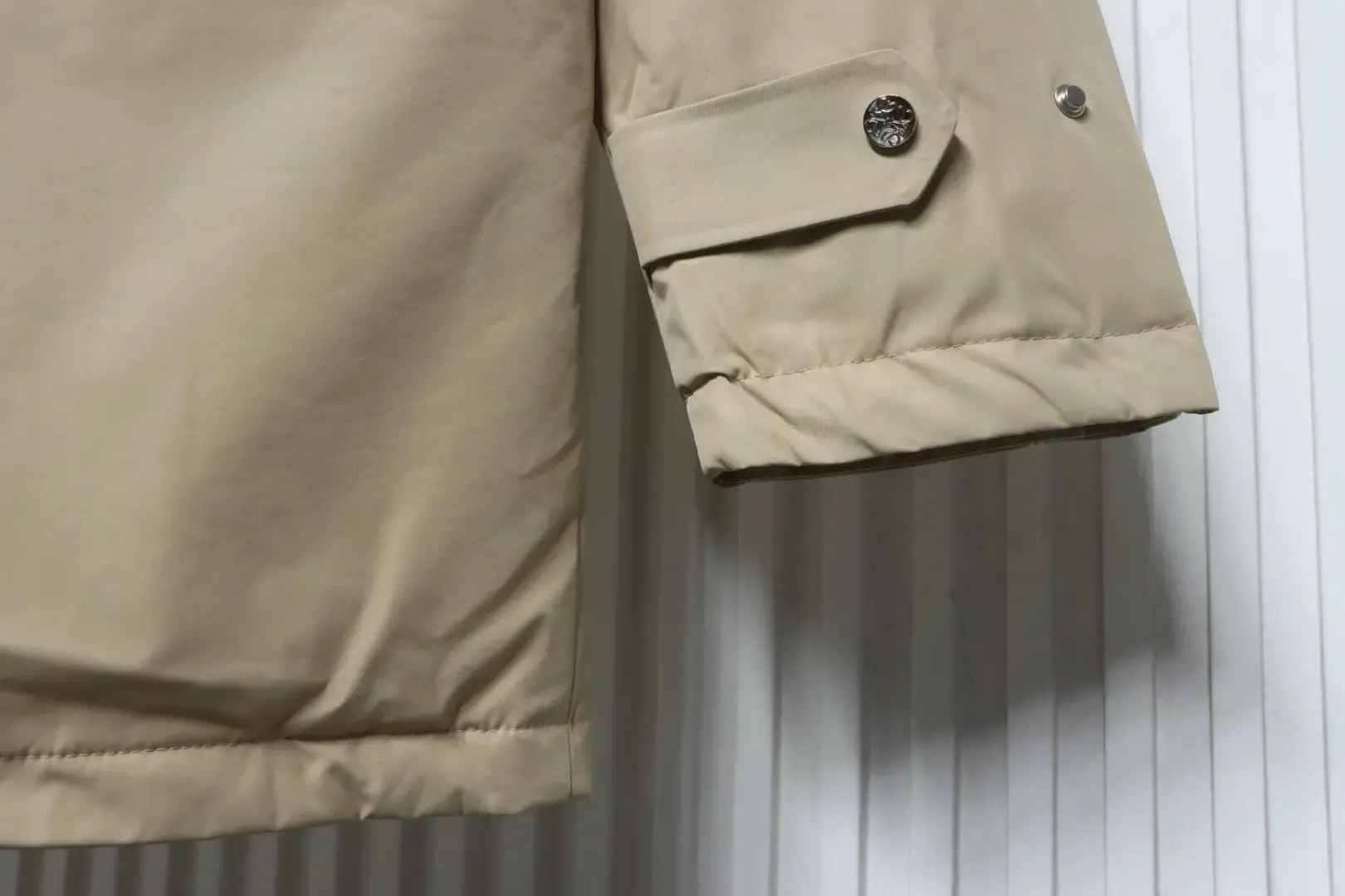 Midi Length Down Jacket With Hood And Leather Label M-XXXL - Image 5